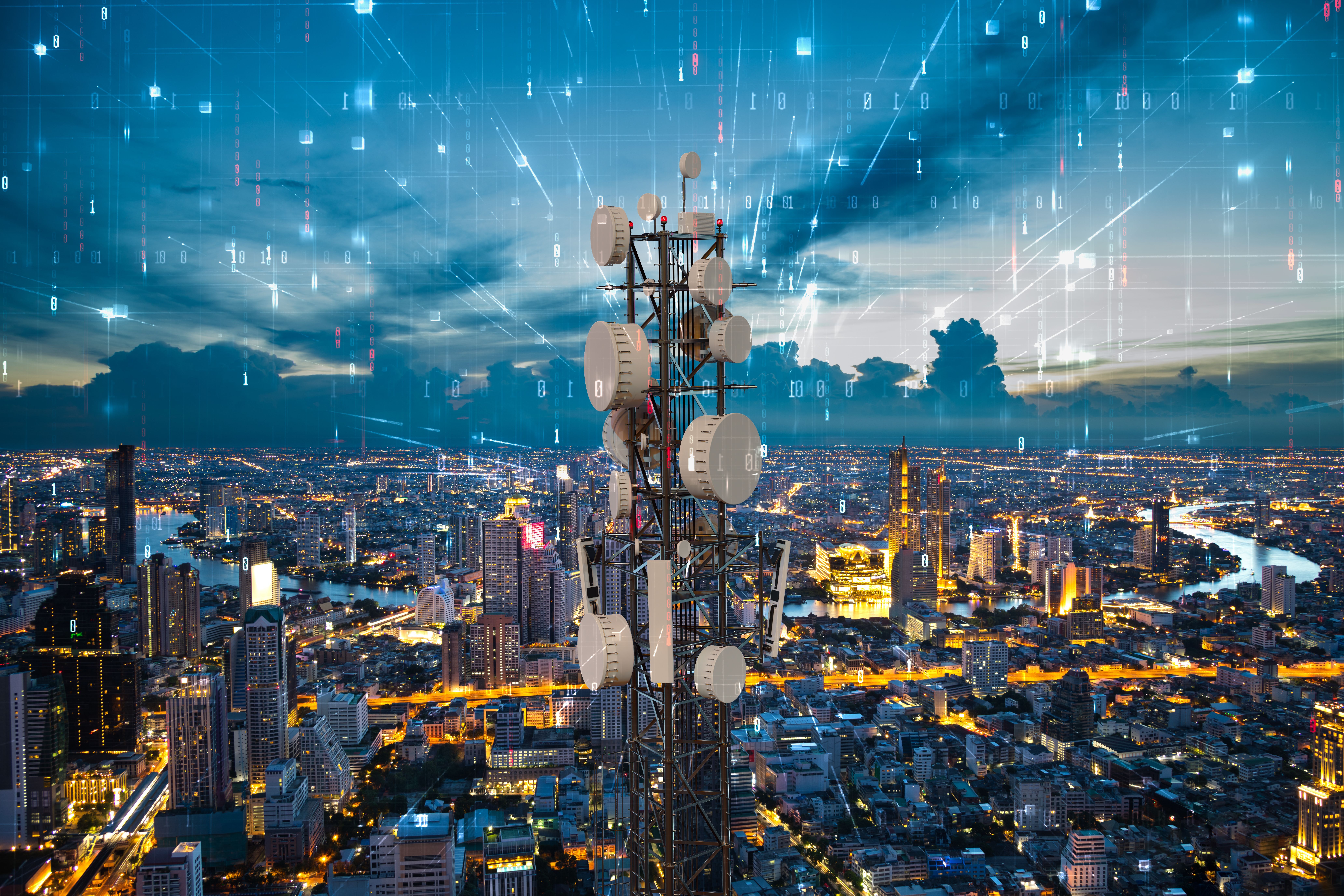Shutterstock 1977724883 Comms Tower City Digital